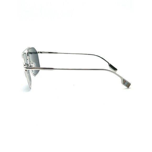 NEW BURBERRY B 3130 1005/87 SILVER AUTHENTIC SUNGLASSES 59-17 145 W/CASE - Picture 4 of 4